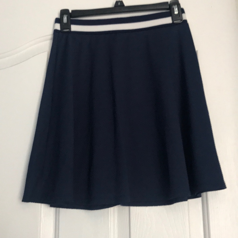 Xhilaration Blue and White Skirt